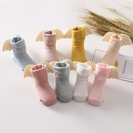 Calcetines Angelicales para Bebé con Alas Bordadas - Image 9