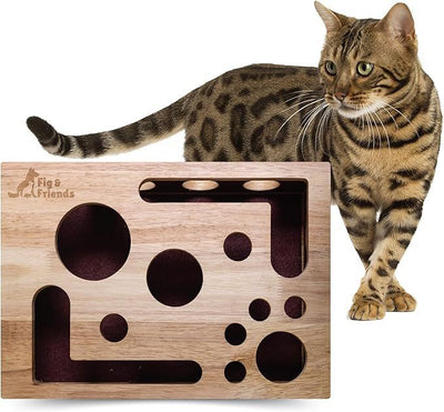 Juguete Laberinto de Madera Maciza para Gatos - Entretenimiento Interactivo - Image 7