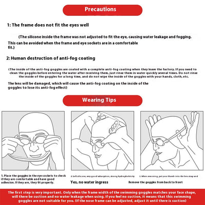 Gafas de Natación HD Antivaho Impermeables para Miopía - Image 11
