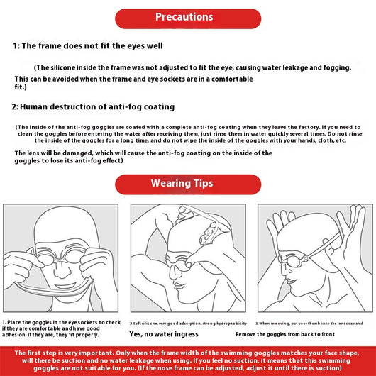 Gafas de Natación HD Antivaho Impermeables para Miopía - Image 11