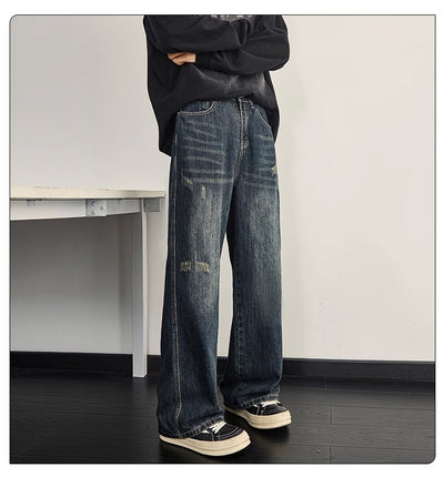 Jeans Rectos Holgados para Hombre - Estilo Moderno y Versátil - Image 10