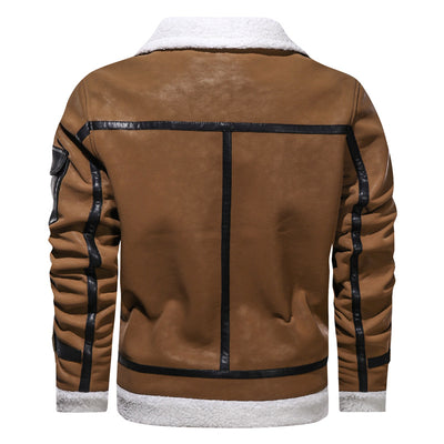 Chaqueta de Cuero Premium Estilo Europeo con Forro de Terciopelo - Image 8