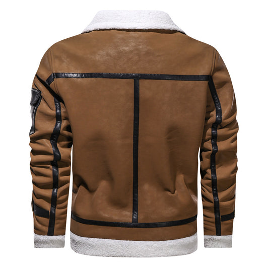 Chaqueta de Cuero Premium Estilo Europeo con Forro de Terciopelo - Image 8