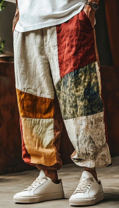 Pantalones Hombre Estampado 3D Corte Recto Oversize - Image 4