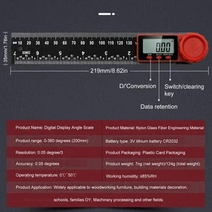 Transportador Digital Dual 2 en 1 con Pantalla - Image 8