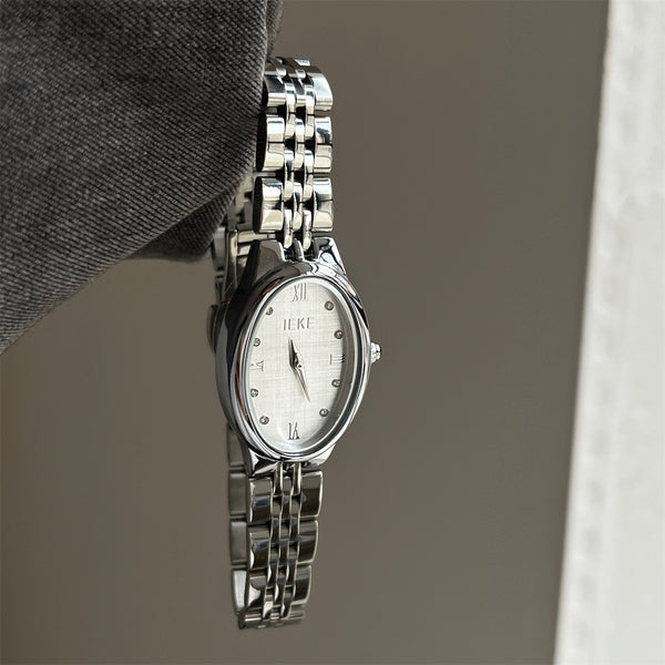 Reloj Elegante de Diseño Exclusivo con Esfera Pequeña y Detalles de Diamante