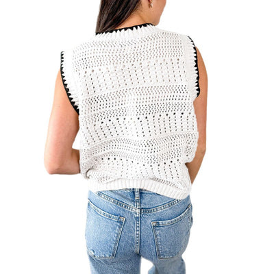 Cárdigan de Playa Calado Tejido para Mujer - Image 5