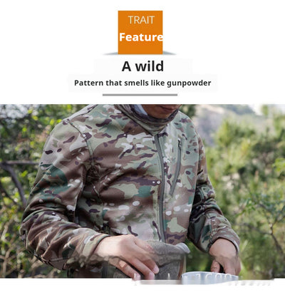 Abrigo Táctico Camuflaje Polar Impermeable para Hombre - Image 13