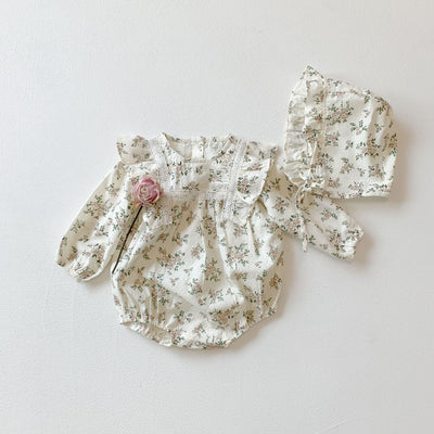 Pelele Floral de Manga Larga para Bebé Niña - Image 4