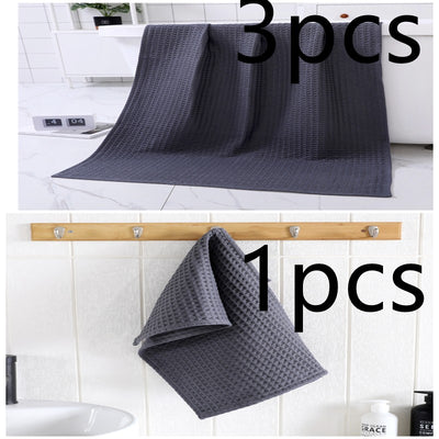 Toalla de Baño de Algodón Puro Textura Waffle - Súper Absorbente y Secado Rápido - Image 31