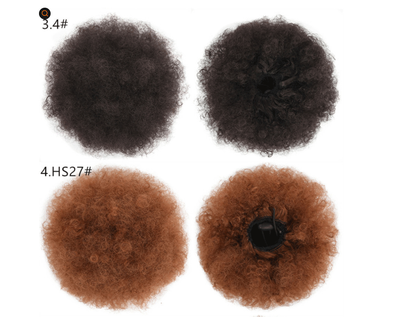 Peluca Rizada Africana Voluminosa - Pack de Cabello Esponjoso - Image 3