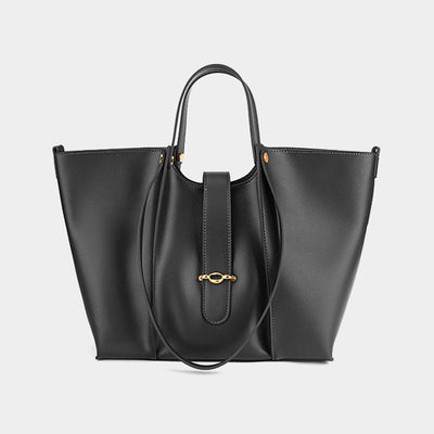 Bolso Tote de Cuero Genuino Gran Capacidad para Mujer - Image 5