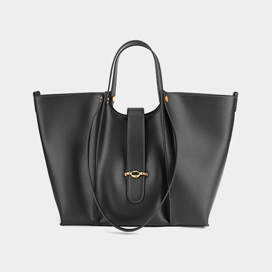 Bolso Tote de Cuero Genuino Gran Capacidad para Mujer - Image 5
