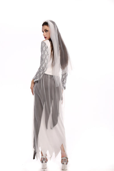 Disfraz de Novia Zombie Elegante para Halloween - Image 7