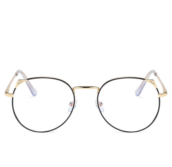 Lentes Ópticos Planos Anti Luz Azul para Mulheres - Design Elegante Branco
