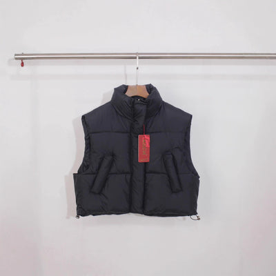 Chaleco Abrigador Mujer Cuello Solapa Corte Holgado - Image 5