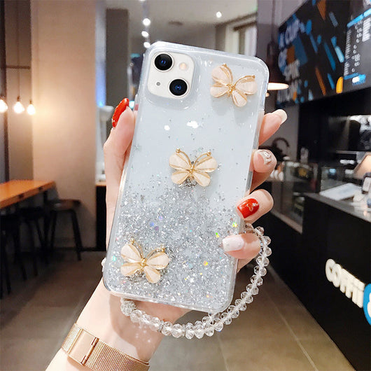 Funda para Teléfono con Mariposa Brillo Epoxi Suave - Image 5