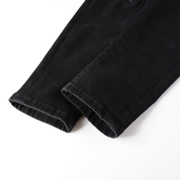 Jeans Slim Fit Elásticos con Detalles Rotos para Hombre