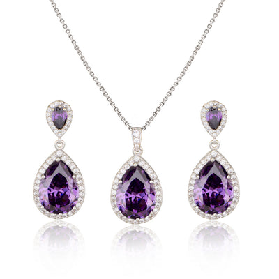 Conjunto de Collar y Aretes de Circonita Brillante para Novia - Joyería Elegante y Minimalista - Image 6