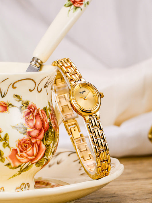 Reloj Vintage Ovalado Mini para Mujer - Resistente al Agua con Cuarzo - Image 13