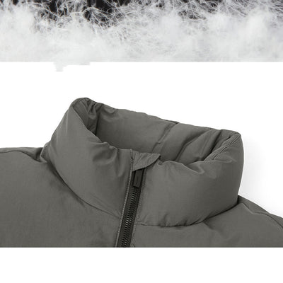 Chaqueta de Plumas de Pato Blanco para Hombre con Cuello de Pie - Image 13