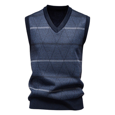 Chaleco Pullover Acolchado para Papá - Diseño Diamante Cálido - Image 4