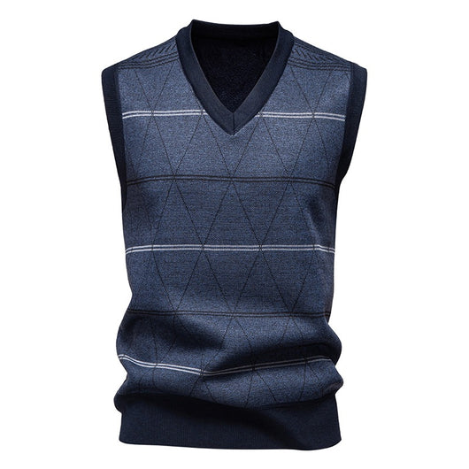 Chaleco Pullover Acolchado para Papá - Diseño Diamante Cálido - Image 4