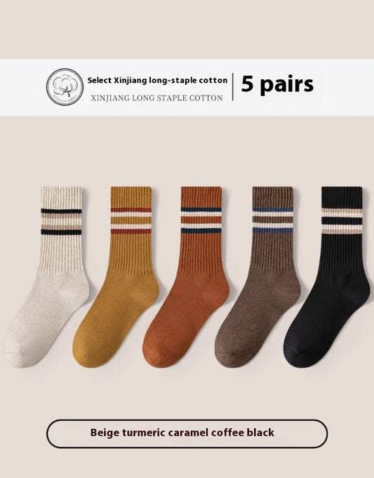 Calcetines Deportivos de Algodón Puro para Hombre - Talla Grande, Transpirables y Cómodos - Image 2
