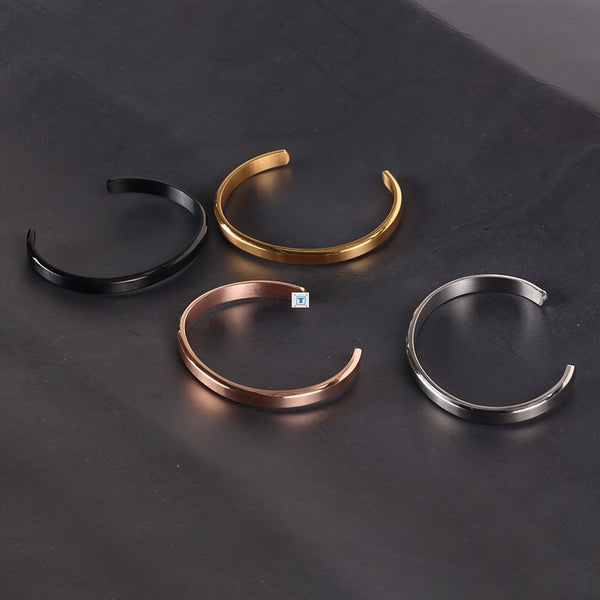 Pulsera de Acero Inoxidable para Hombre - Brazalete Elegante