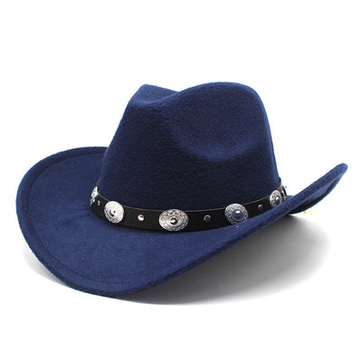 Sombreros Vaqueros de Lana para Parejas - Estilo Minimalista Unisex - Image 7