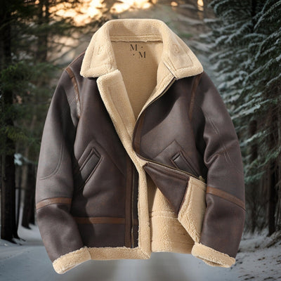Chaqueta Polo Casual Talla Grande con Forro de Lana y Cuello Integrado - Image 11