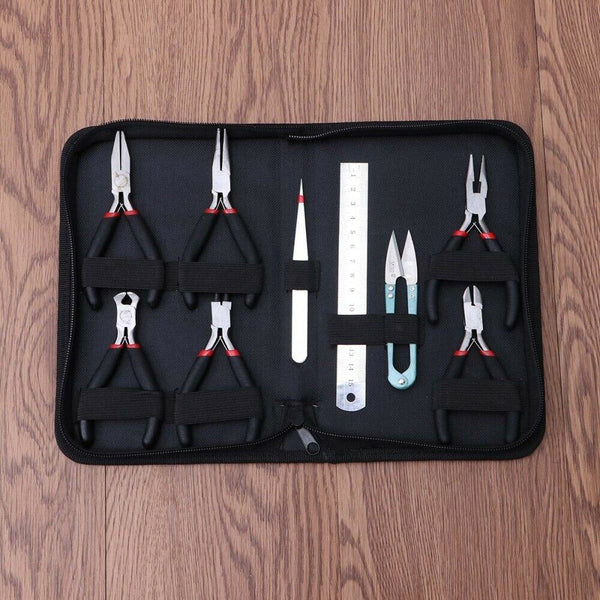 Juego de Herramientas de Cuero con Tenazas para Trabajo Manual