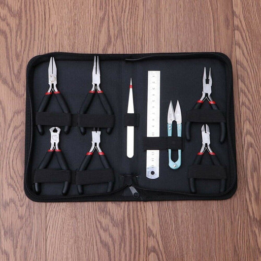 Juego de Herramientas de Cuero con Tenazas para Trabajo Manual