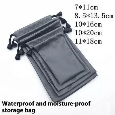Bolsa Impermeable Gris para Cochecito con Cordón y Compartimento para Auriculares - Image 9