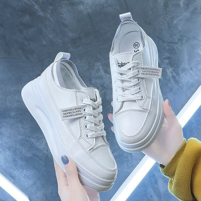 Zapatillas Deportivas Casual Altas Blancas para Mujer - Image 3