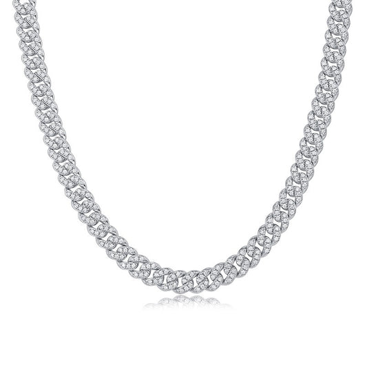 Cadena Cubana Moissanita Chapada en Oro y Plata - Image 7