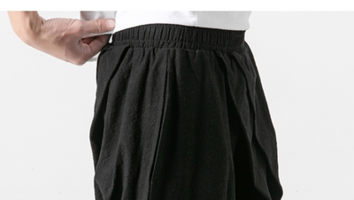 Pantalones Cortos Cargo Holgados para Hombre con Cintura Elástica Bajo la Rodilla - Image 7