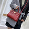 Bolso de Cuero Vacuno con Patrón de Piedra para Mujer