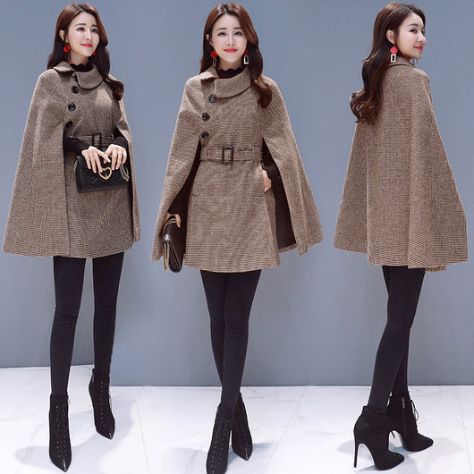 Capa de Lana Elegante - Abrigo Tipo Poncho - Image 9