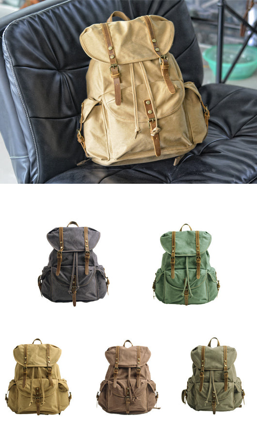 Bolsa de Viaje Retro Canvas Gran Capacidad - Image 16