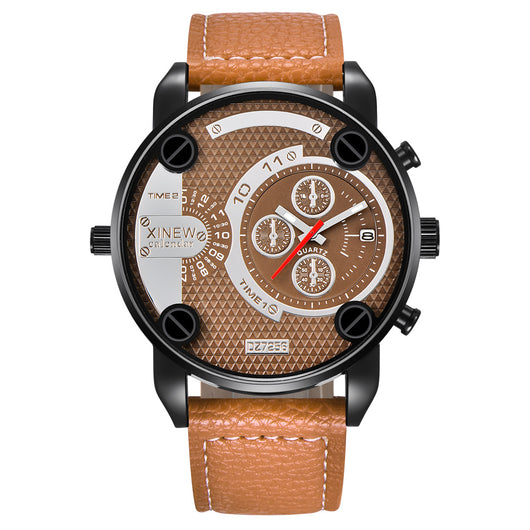 Reloj de Pulsera para Hombre con Calendario y Correa de Cuero Premium - Image 13