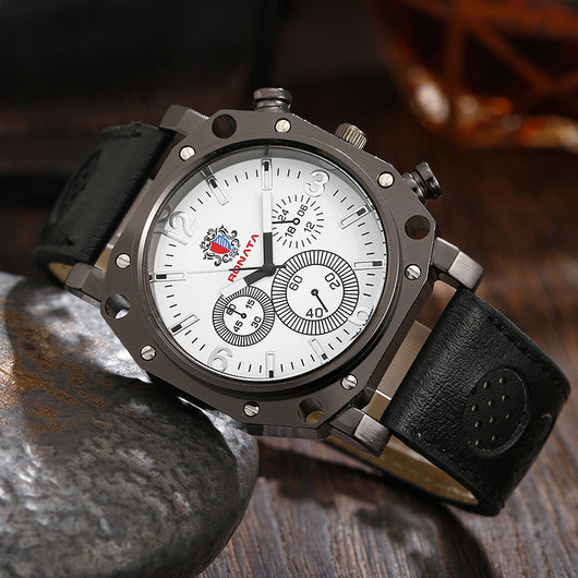 Reloj Casual para Hombre con Correa Ancha de Cuarzo - Image 7