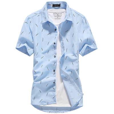 Camisa Manga Corta Slim Fit Estilo Coreano para Hombre - Image 2