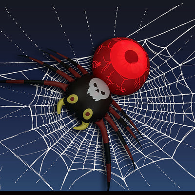 Araña Inflable Luminiscente para Halloween - Image 2