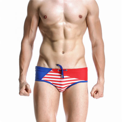 Bañador Slip a Rayas Sexy para Hombre - Shorts de Playa - Image 3