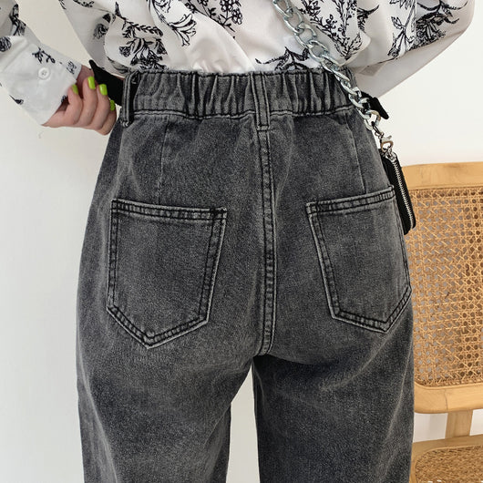 Jeans Gris Ahumado Cintura Alta - Image 9
