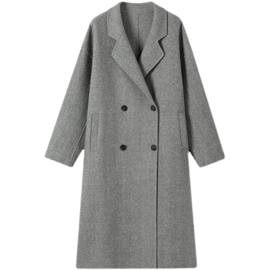 Abrigo de Cachemira de Largo Medio para Mujer - Diseño Casual y Abrigador - Image 8