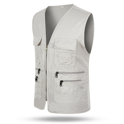 Chaleco Multibolsillos Unisex de Poliéster-Algodón - Image 5