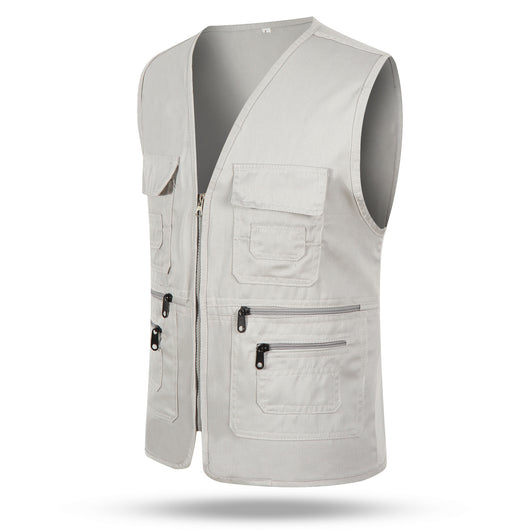 Chaleco Multibolsillos Unisex de Poliéster-Algodón - Image 5
