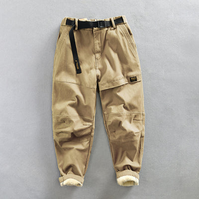 Pantalones Casuales Acolchados de Terciopelo para Hombre - Image 7